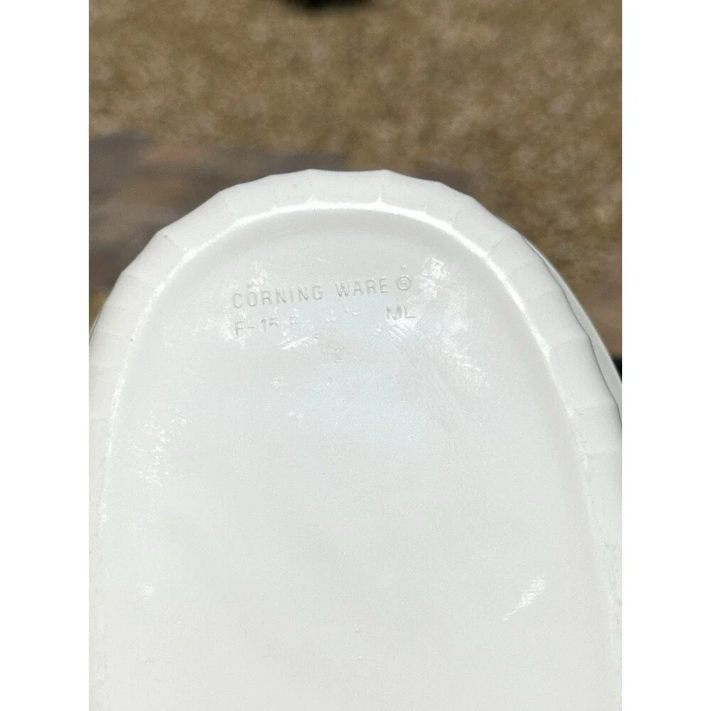 Corning Ware F-15-B French White Oval Casserole Baking Dish 15 oz 475 ML - JL541